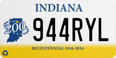 IN license plate 944RYL