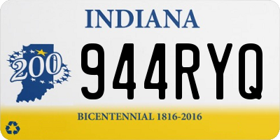 IN license plate 944RYQ