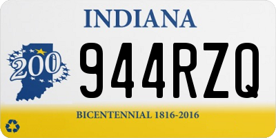 IN license plate 944RZQ