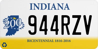 IN license plate 944RZV