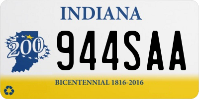 IN license plate 944SAA