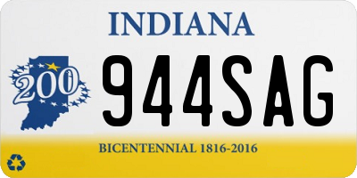 IN license plate 944SAG