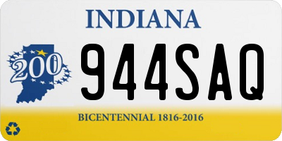 IN license plate 944SAQ