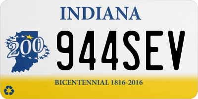IN license plate 944SEV