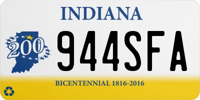 IN license plate 944SFA