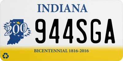 IN license plate 944SGA