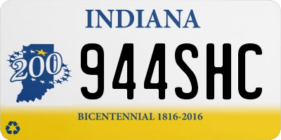 IN license plate 944SHC