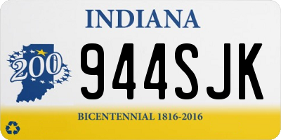 IN license plate 944SJK