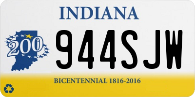 IN license plate 944SJW