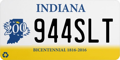 IN license plate 944SLT