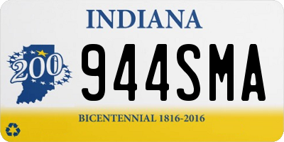 IN license plate 944SMA
