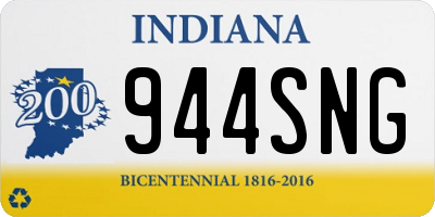 IN license plate 944SNG