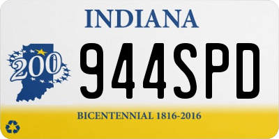 IN license plate 944SPD