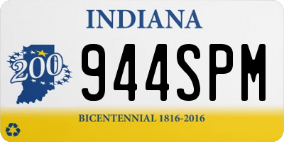 IN license plate 944SPM