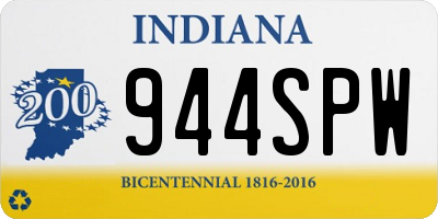 IN license plate 944SPW