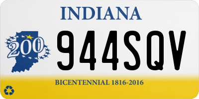 IN license plate 944SQV