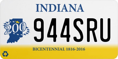 IN license plate 944SRU