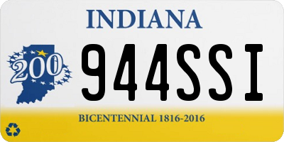 IN license plate 944SSI