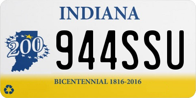 IN license plate 944SSU