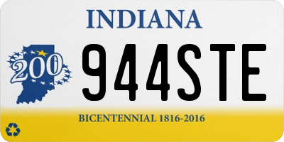 IN license plate 944STE