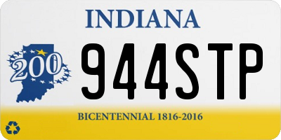 IN license plate 944STP