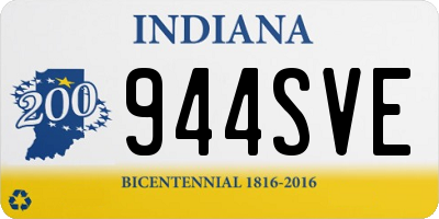IN license plate 944SVE