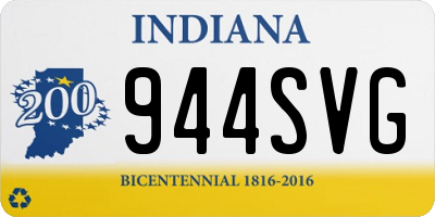 IN license plate 944SVG