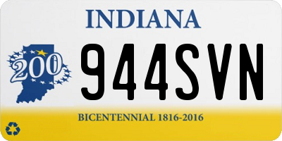 IN license plate 944SVN