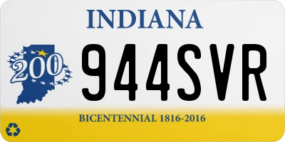 IN license plate 944SVR