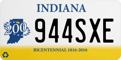 IN license plate 944SXE