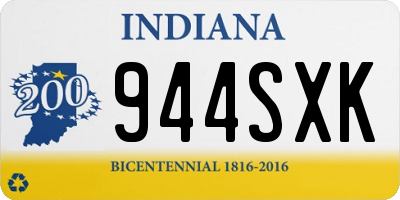 IN license plate 944SXK