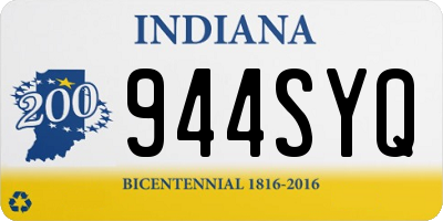 IN license plate 944SYQ
