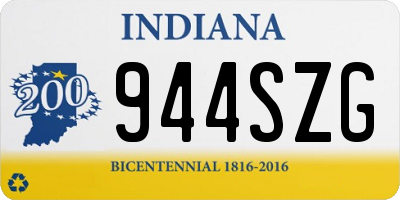IN license plate 944SZG