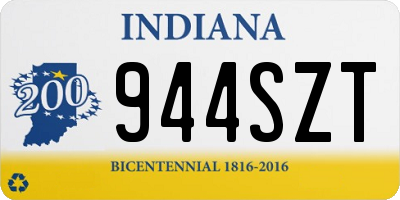 IN license plate 944SZT
