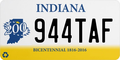 IN license plate 944TAF