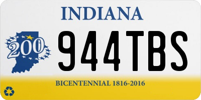 IN license plate 944TBS