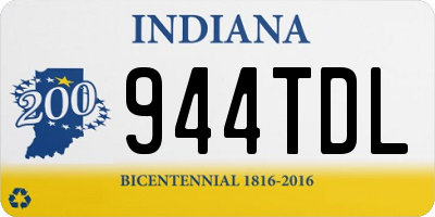 IN license plate 944TDL