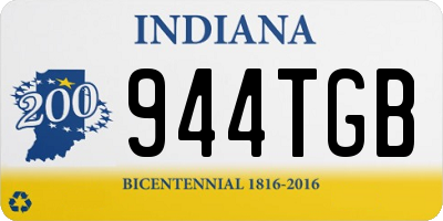 IN license plate 944TGB