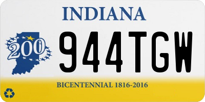 IN license plate 944TGW
