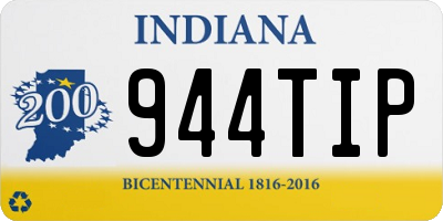 IN license plate 944TIP