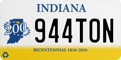 IN license plate 944TON