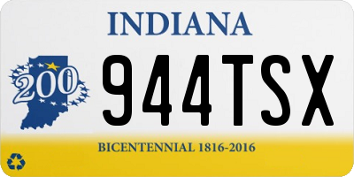 IN license plate 944TSX