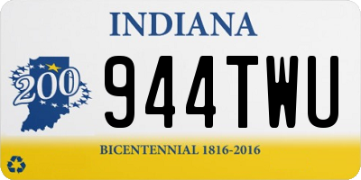 IN license plate 944TWU