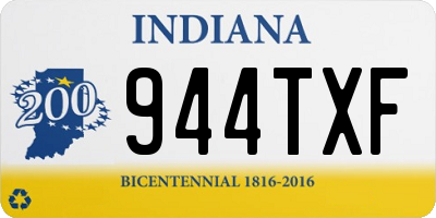 IN license plate 944TXF