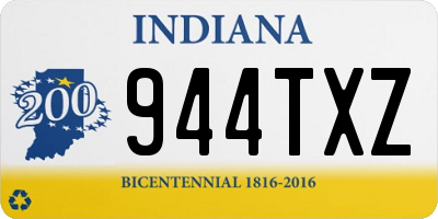 IN license plate 944TXZ