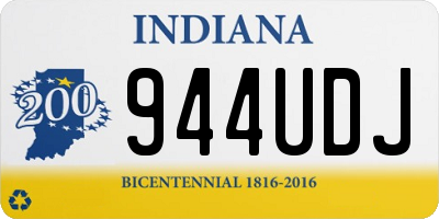 IN license plate 944UDJ