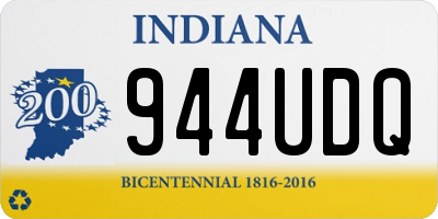 IN license plate 944UDQ