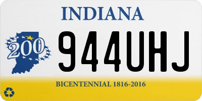 IN license plate 944UHJ