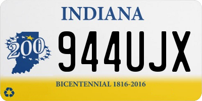 IN license plate 944UJX