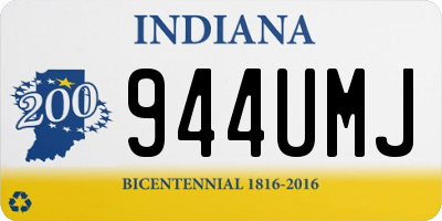 IN license plate 944UMJ